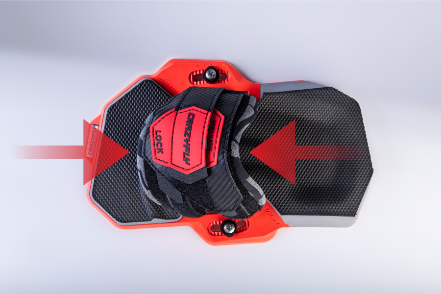 CrazyFly Lock Kiteboarding Bindung 5 Flexible Kiteboarding Fußschlaufen